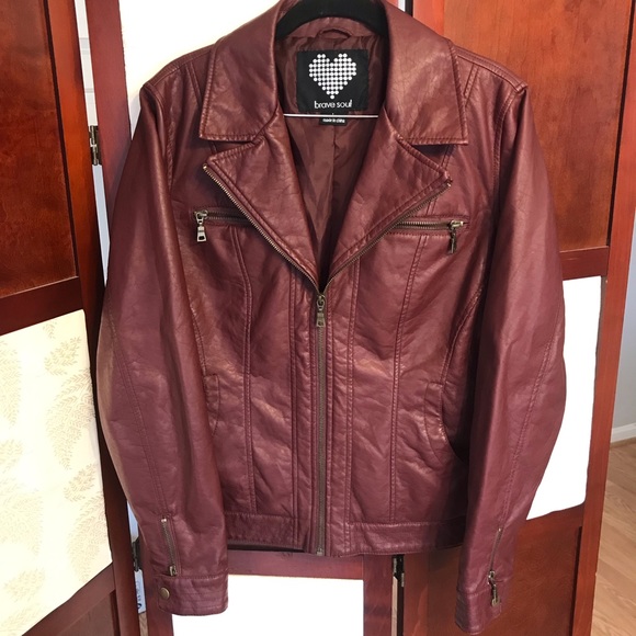 ASOS Jackets & Blazers - ASOS Brave Soul Faux Leather Jacket